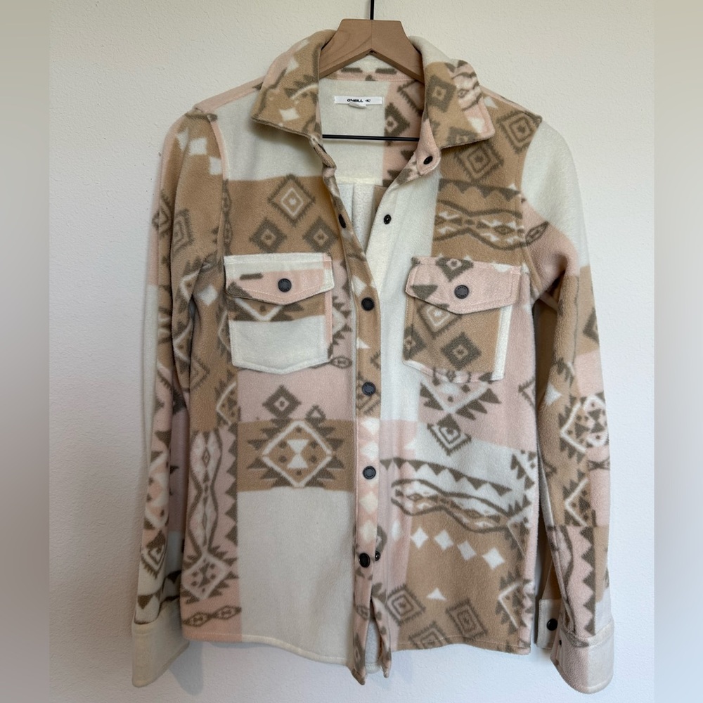 O’Neil Aztec Print Fleece Shacket